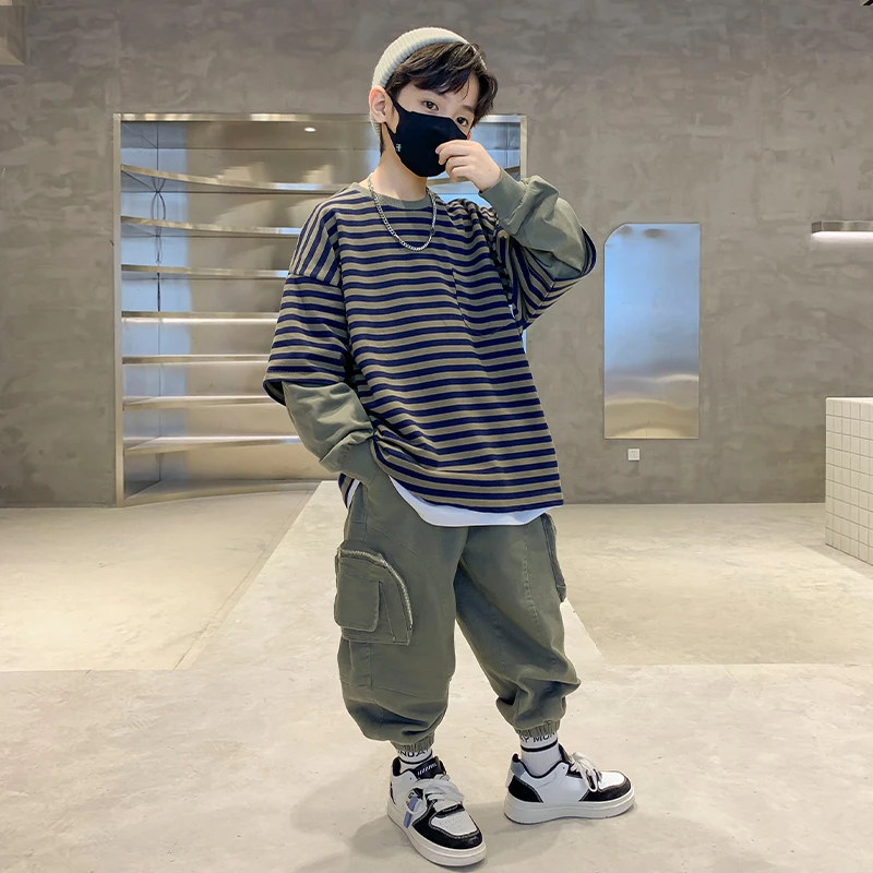 男童秋装卫衣套装2024新款儿童秋款运动春秋款中大男孩秋季童装潮