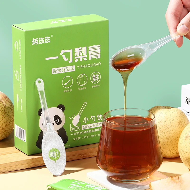 趣悠悠一勺金银花梨膏饮儿童零食独立包装方便随身携带冲泡10支装