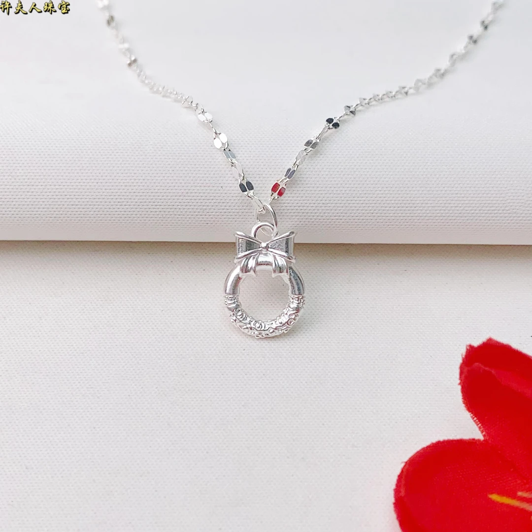 坠链均足银 足银  时尚气质百搭在逃公主吊坠《赠银链》