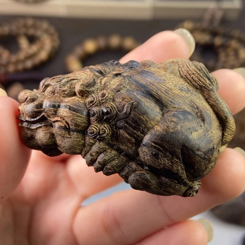 【闪购商品】沉香木手把件去***?印尼达拉干