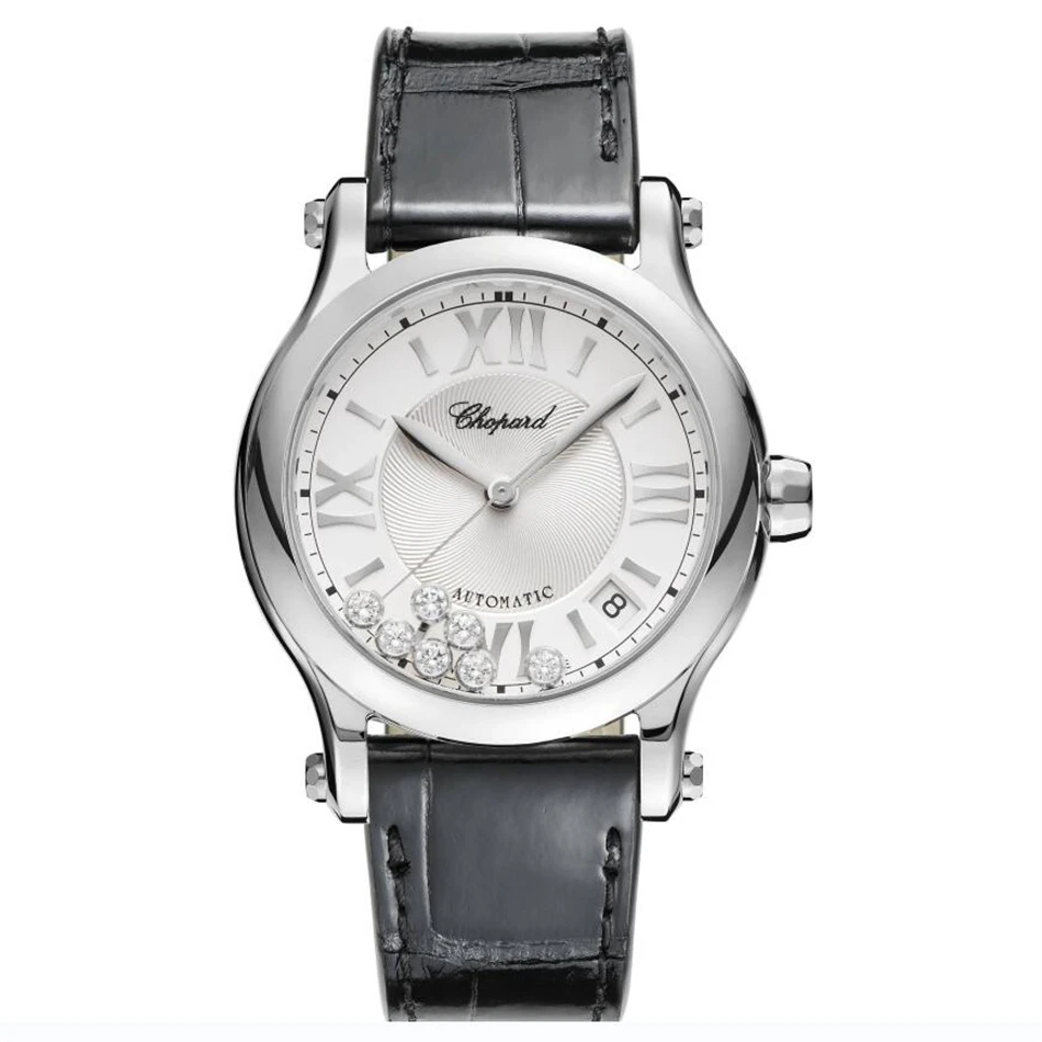 99新 Chopard/萧邦 278559-3001 快乐7钻机械36盘女表 22年大全套