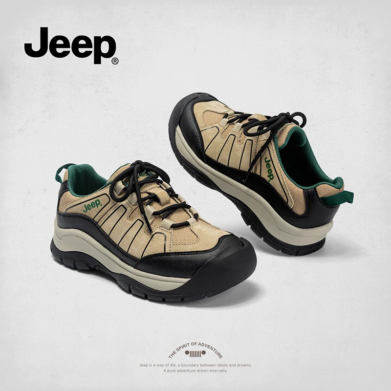 【JEEP吉普】2024秋季户外登山鞋女厚底时尚休闲百搭潮流运动跑步鞋