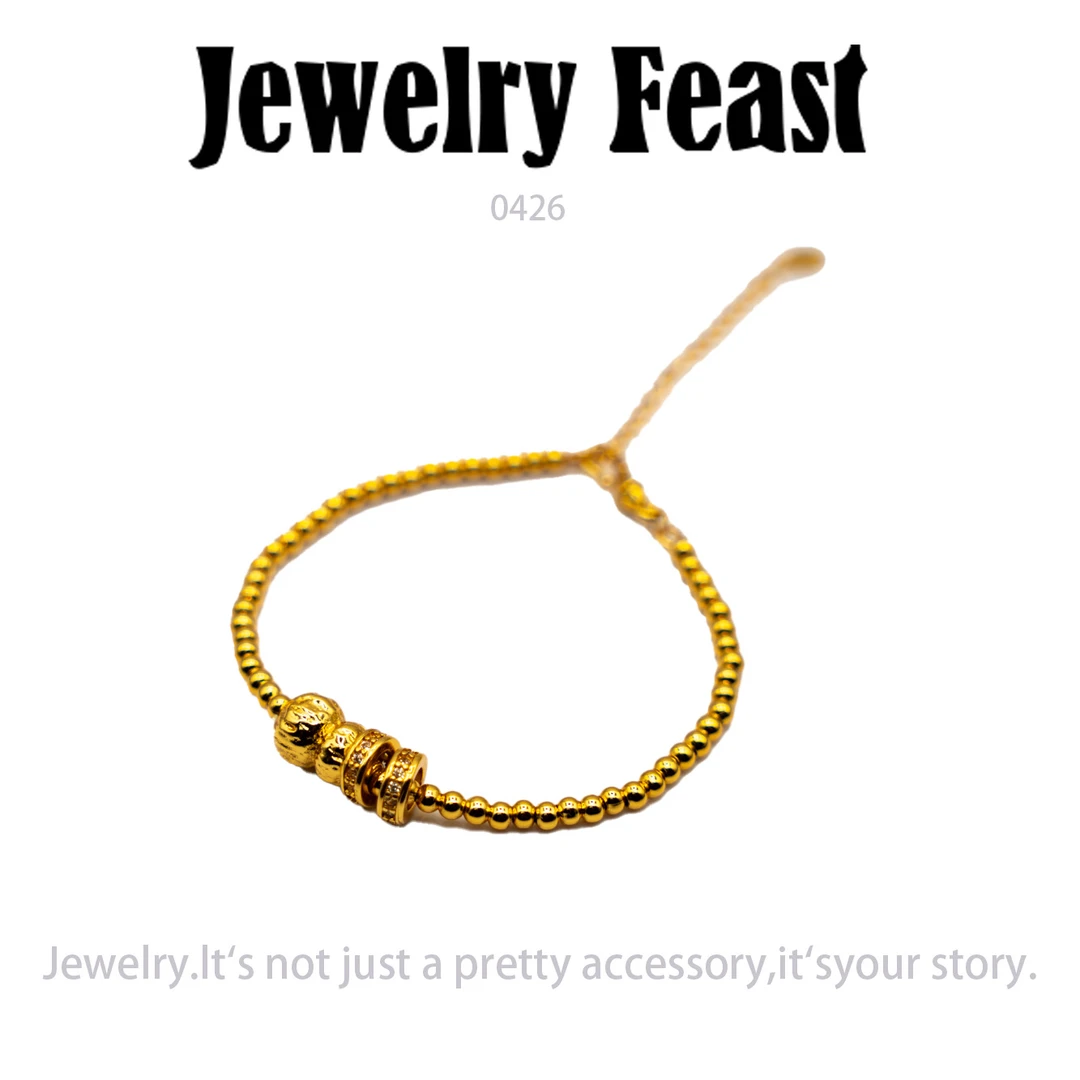铜合金手链 JF轻奢设计师手链~0426