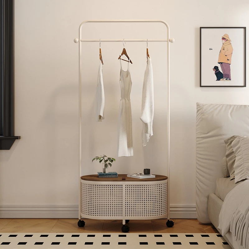 可移动衣帽架落地式卧室家用多功能入户挂衣架房间衣架置物架一体