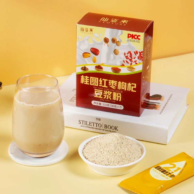 桂圆红枣枸杞豆浆粉甜味早餐豆浆营养早餐独立包装即食豆奶豆浆粉