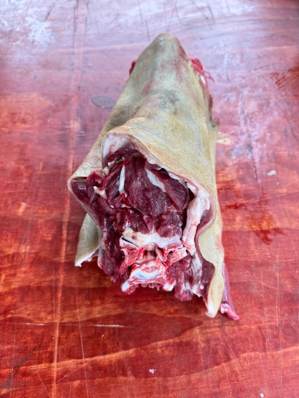 四川农村散养散放的跑山羊 羊脖3斤