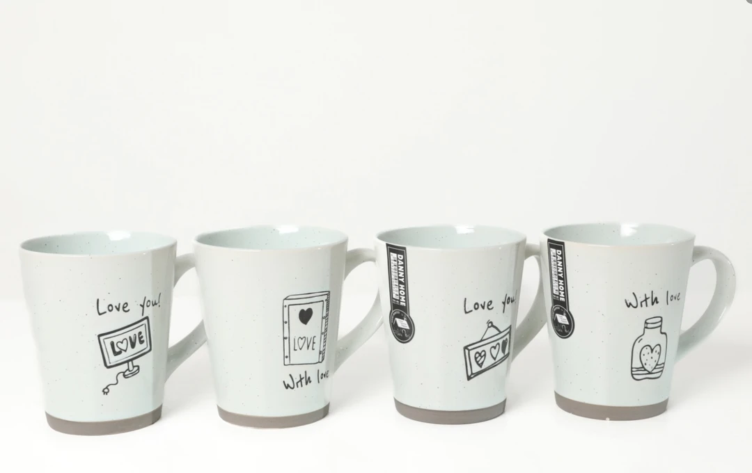 400ml咖啡杯子高档咖啡杯可爱家用大容量dannyhome餐具