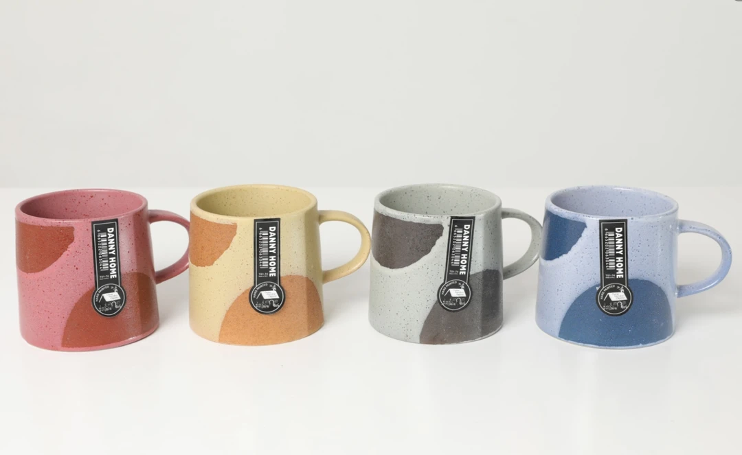 陶瓷水杯早餐牛奶杯大容量咖啡杯 300ml