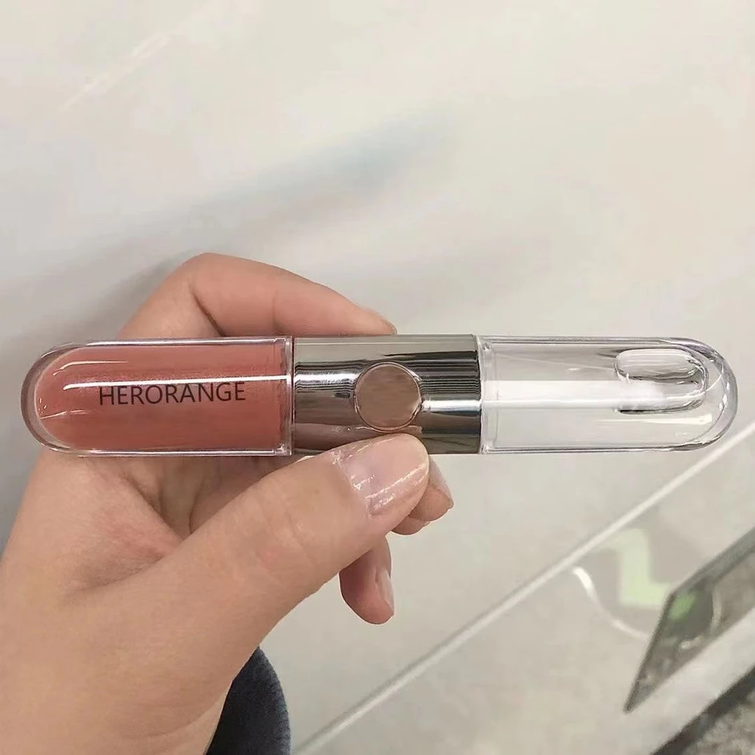 全员美丽~双头两用唇釉唇蜜口红雨衣镜面水光滋润保湿显白学生党