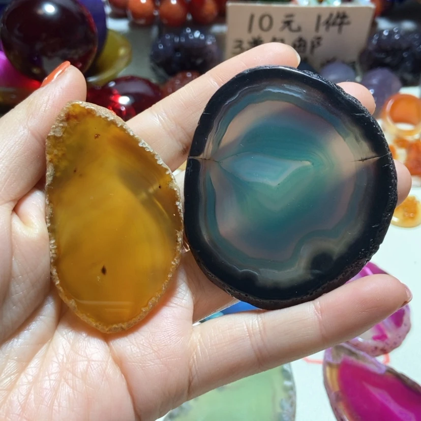 【闪购商品】玛瑙/玉髓一未镶嵌米***绘