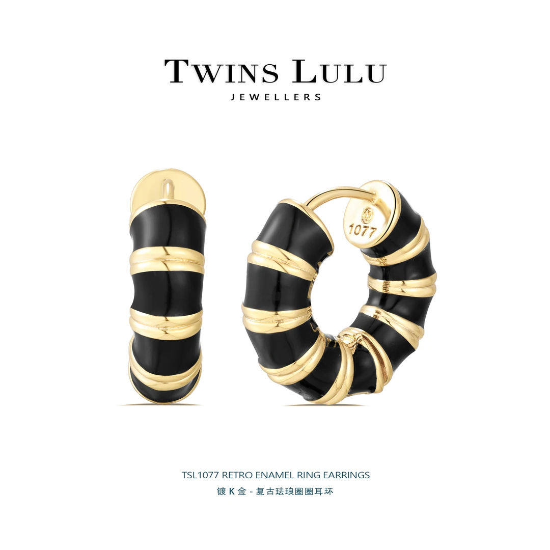 气质轻奢百搭复古法式个性经典复古耳环TSL1077