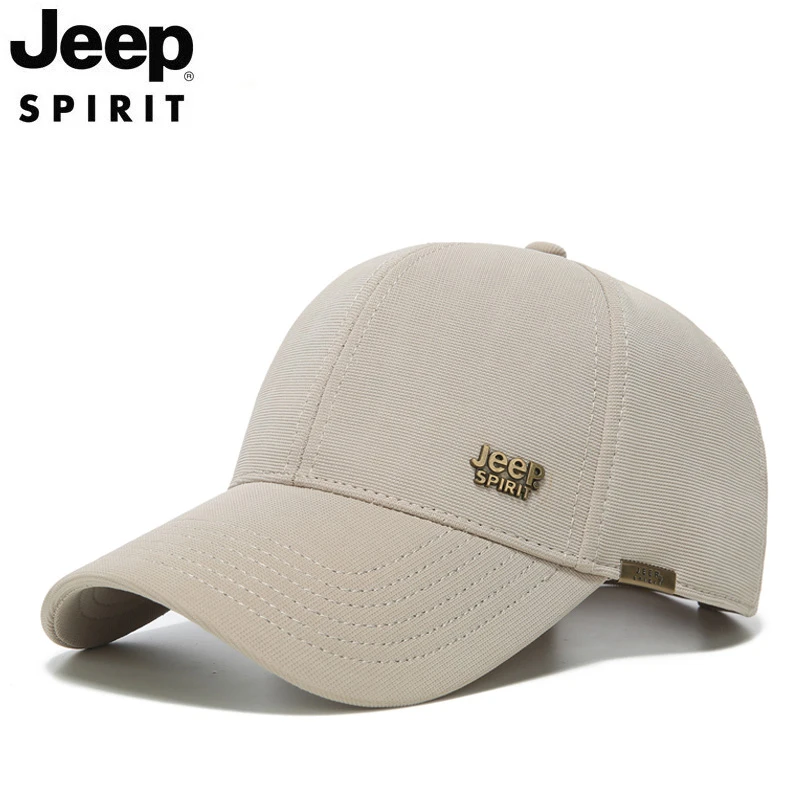 正品JEEP吉普帽子男士秋季棒球帽时尚硬顶遮阳休闲帽秋冬户外帽子