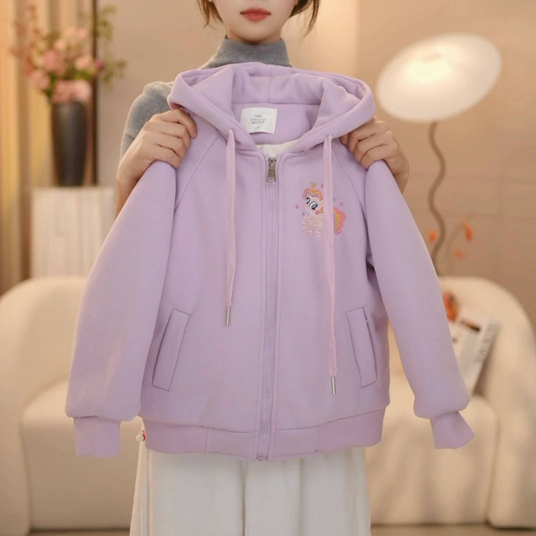 boboe/波波鹅2024秋冬可爱卡通图案加棉加厚外套--Y3463