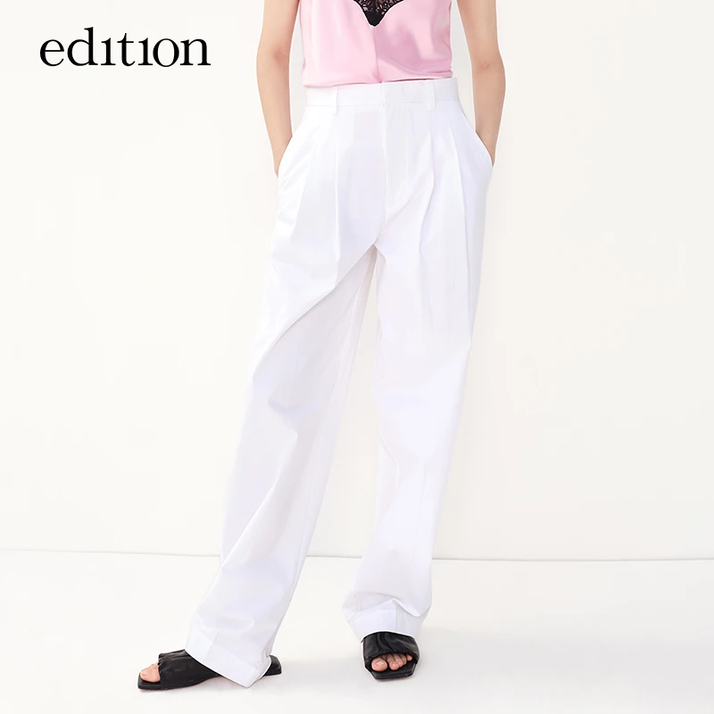 【商场同款】edition萝卜休闲裤女春新款宽松廓形全棉#EBB1PAT013