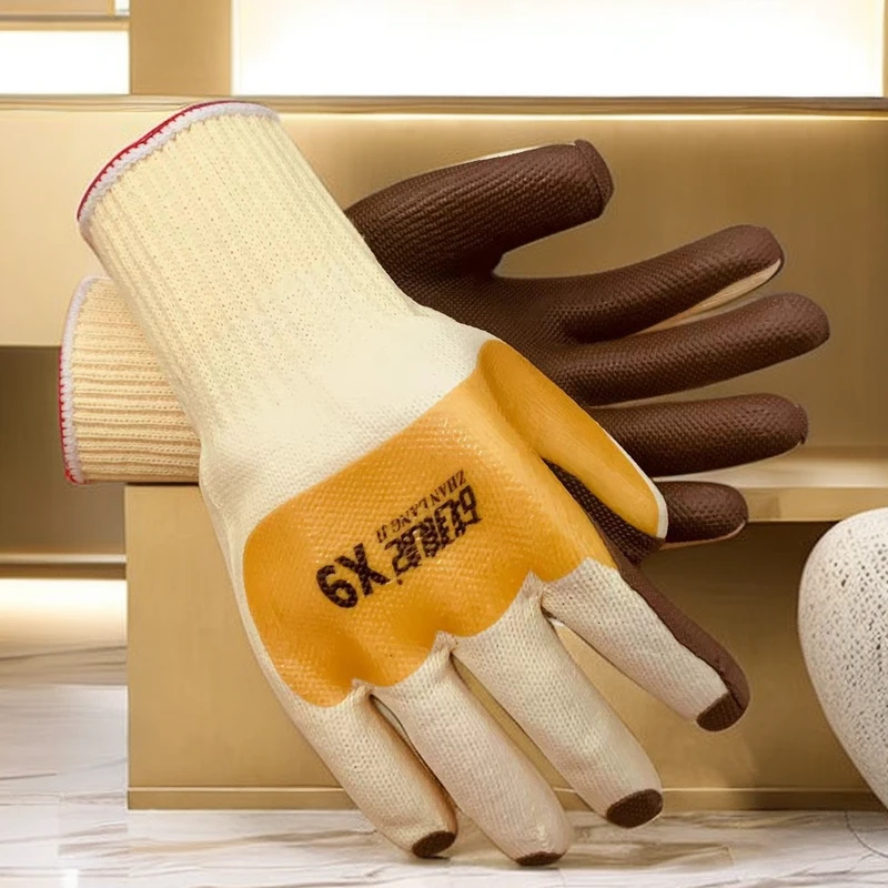 战狼记钢筋工手套劳保耐磨耐用男款建筑架子工木工地建筑手套战狼