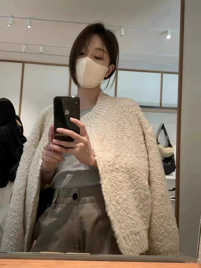 【珂珂】W701-W800秋冬新款韩系百搭显瘦针织衫软糯毛衣开衫外套女