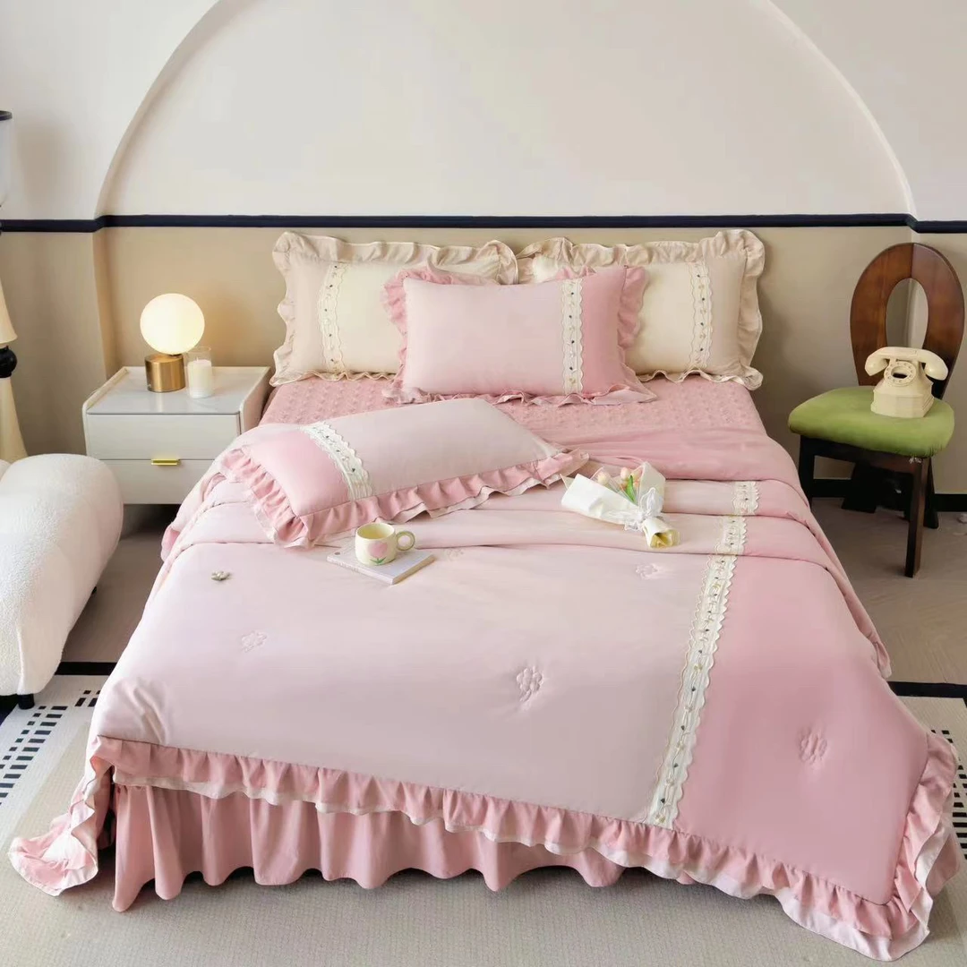 大床裙小清新四件套