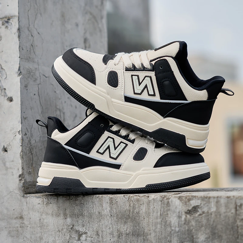 【潮流板鞋】新百伦“拼色”“全皮”潮流四季款板鞋Y017/M