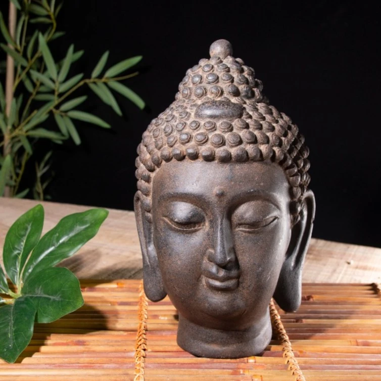 中国风禅意仿青石手工雕刻装饰工艺品农村石槽老旧物件仿青石摆件