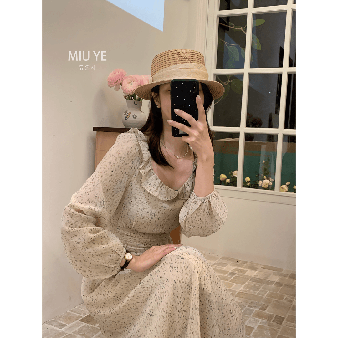 「铃语花～❀」  韩国春季高级感穿搭连衣裙