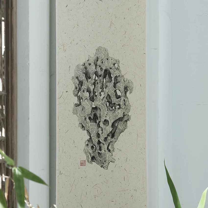 骨气玲珑系列—赏石全形拓