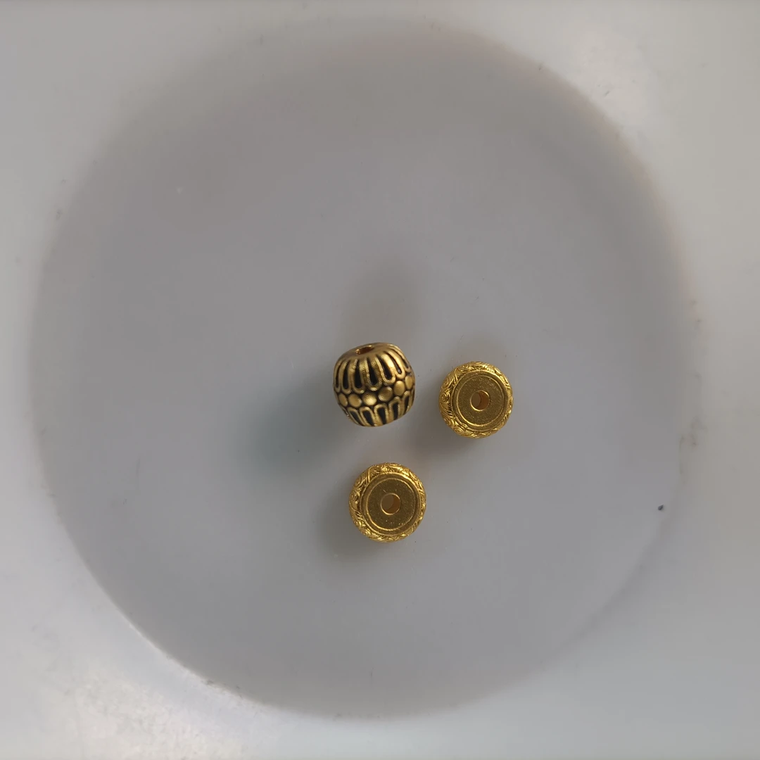 足金格桑花老型隔片