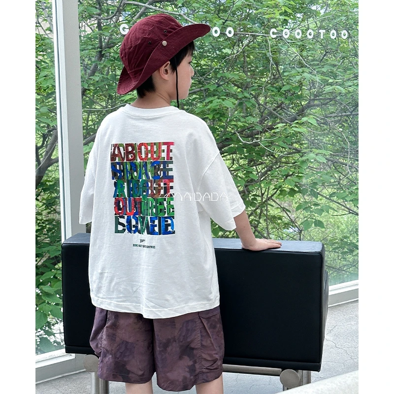 儿童套装男童夏季衣服2024新款夏装帅气短袖t恤两件套男孩童装夏