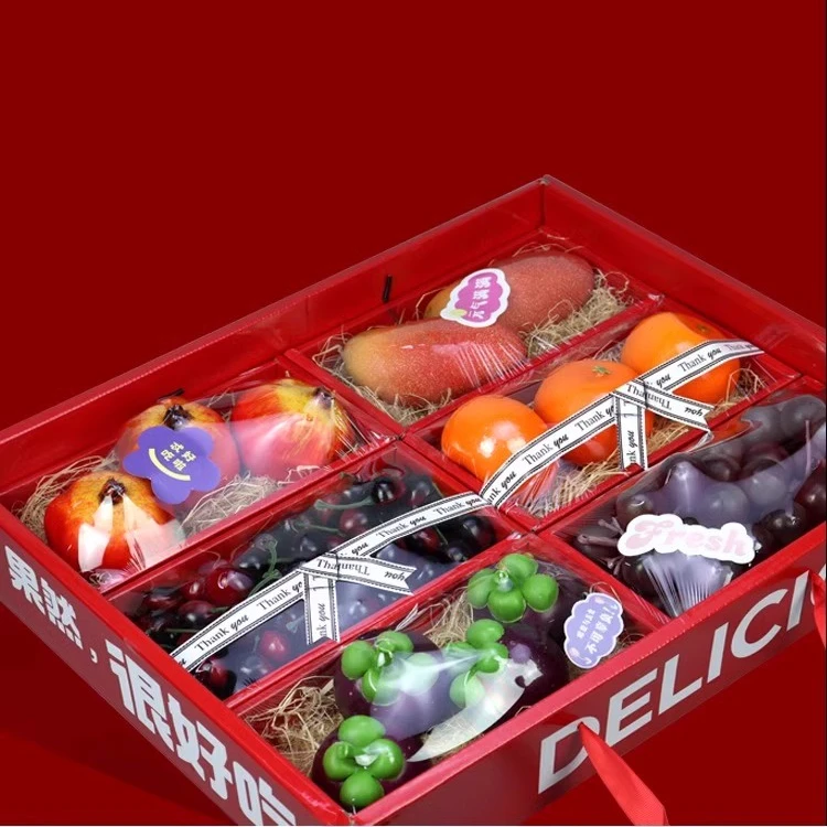 网红款混搭通用款很好吃4/6合一水果包装盒空盒子原创设计包装箱