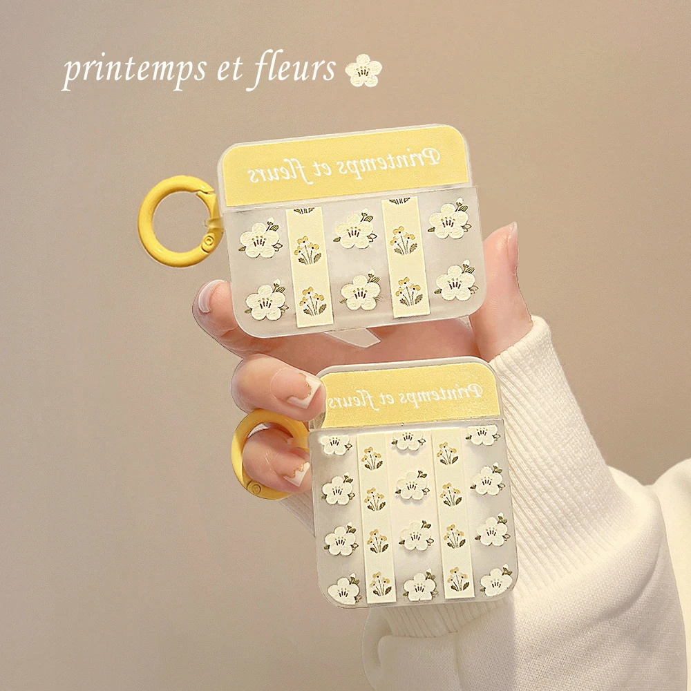 新款ins花朵适用苹果AirPods2保护套软pro 2蓝牙耳机套3代硅胶套