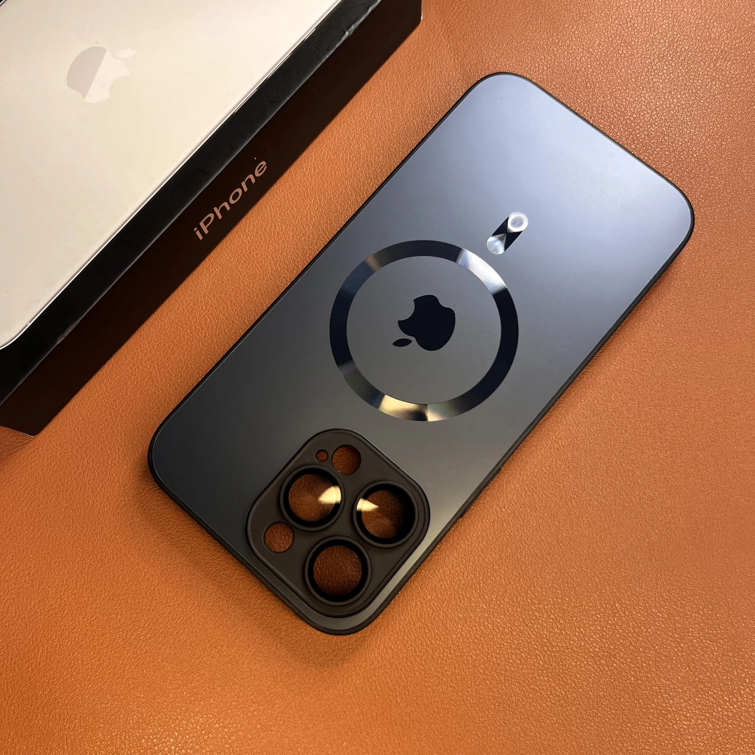 高端苹果14/13/12/11磨砂AG玻璃镜头膜Phone14promax磁吸手机壳潮