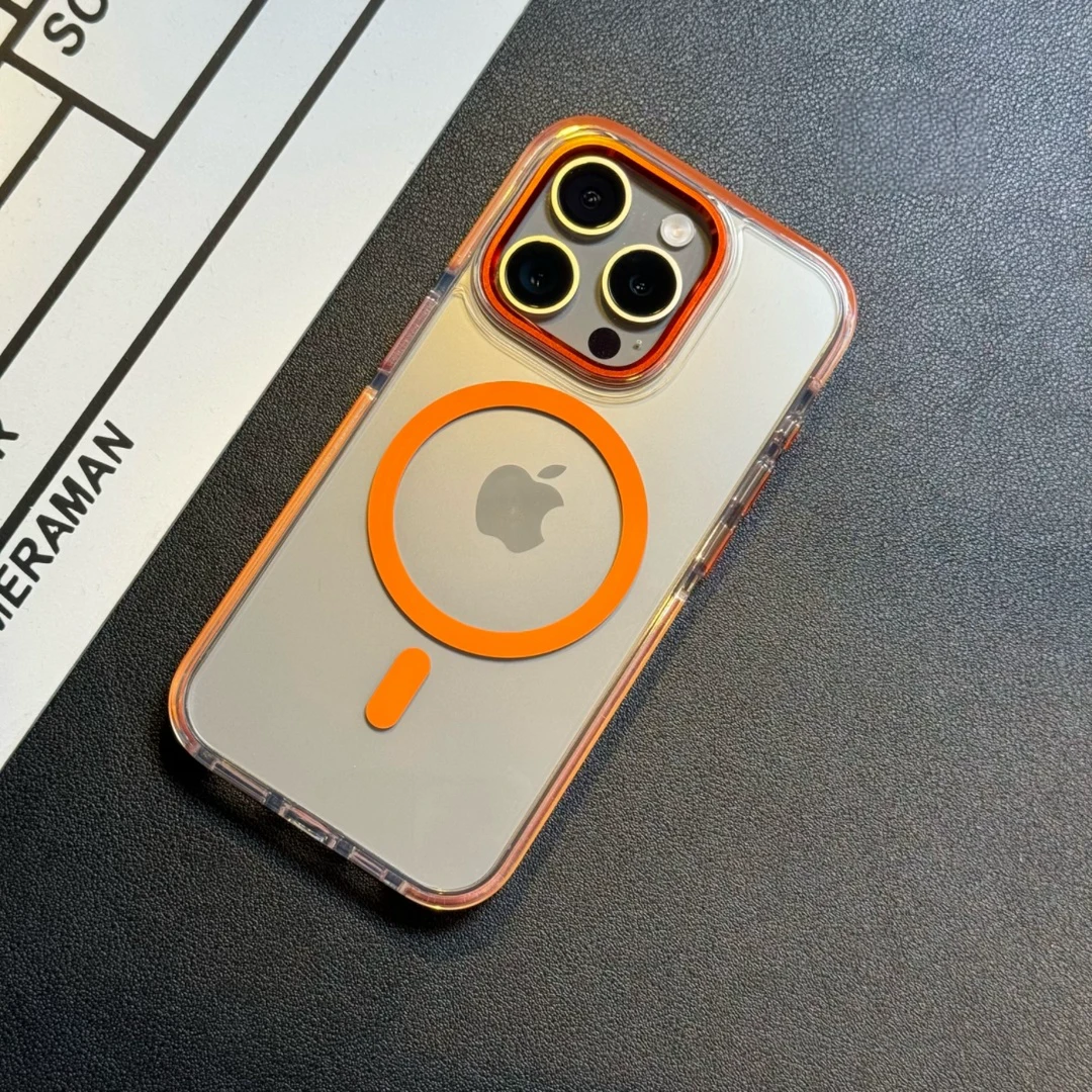 双气囊透明磁吸苹果15promax手机壳iPhone14/13/12全包防摔保护套