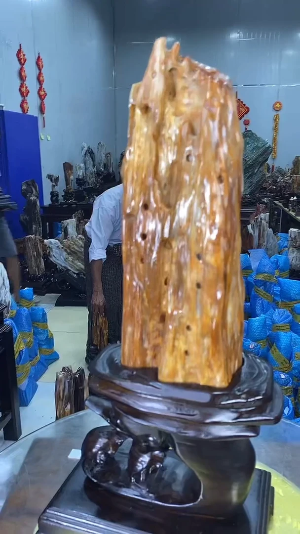 【闪购商品】硅化玉摆件未镶嵌55