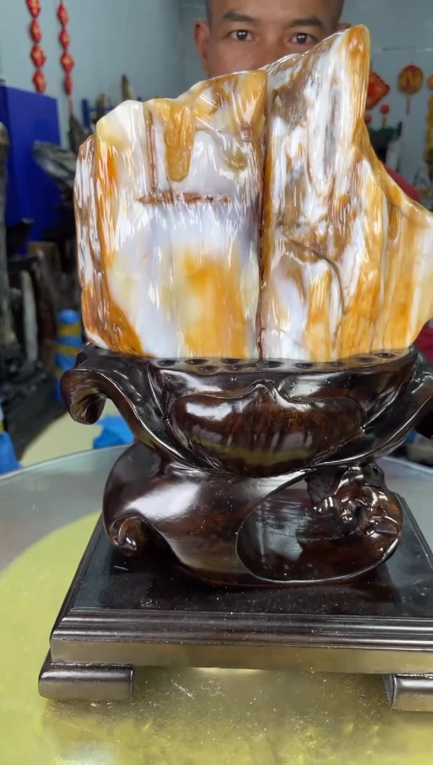 【闪购商品】硅化玉摆件未镶嵌24