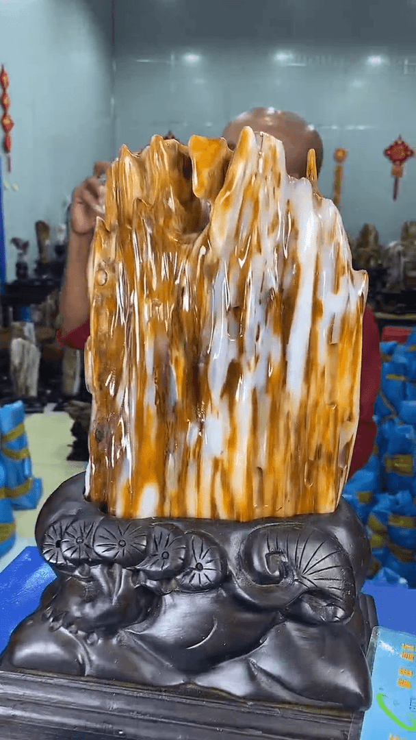 【闪购商品】硅化玉摆件未镶嵌28