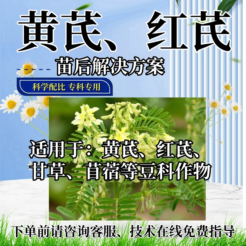 黄芪苗后处理剂黄芪专用苗后红芪苗后禾阔烂根多元复配助剂除灭除