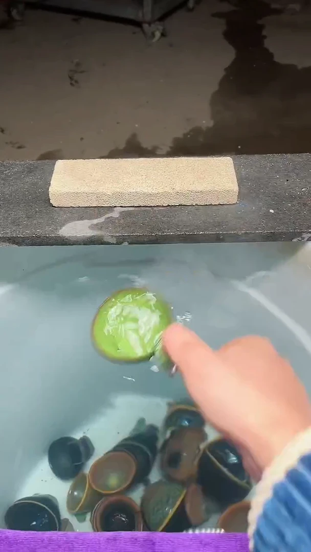 【闪购商品】陶茶盏绿冰裂