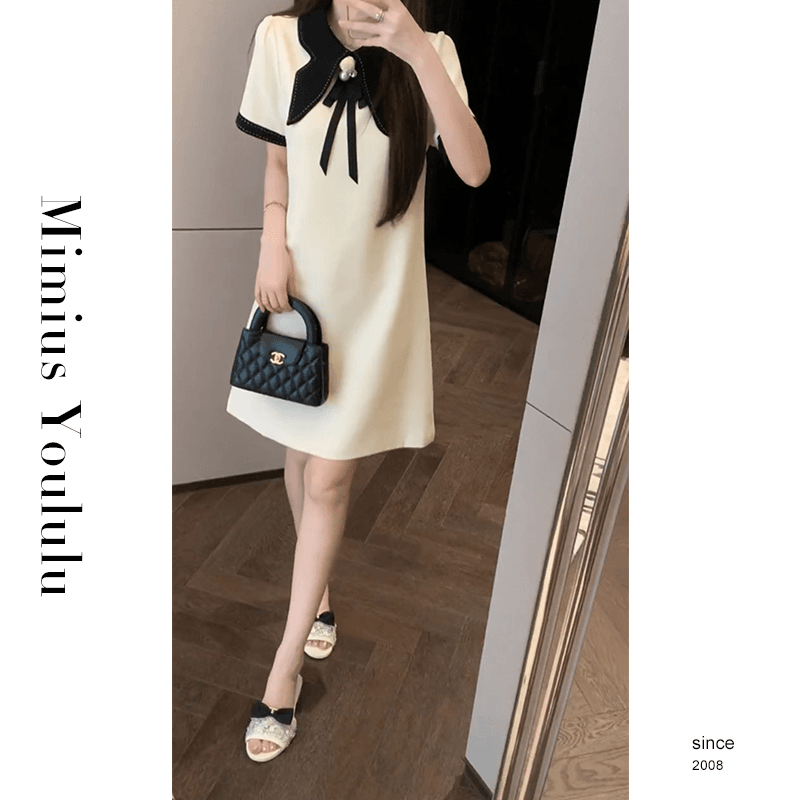 【mimius】喵喵【罗蒂千金】莫奈花园风连衣裙(蝴蝶结可拆) F06005