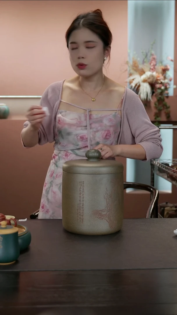 【闪购商品】紫砂茶壶直播福利柴烧七饼罐刻喜上眉梢