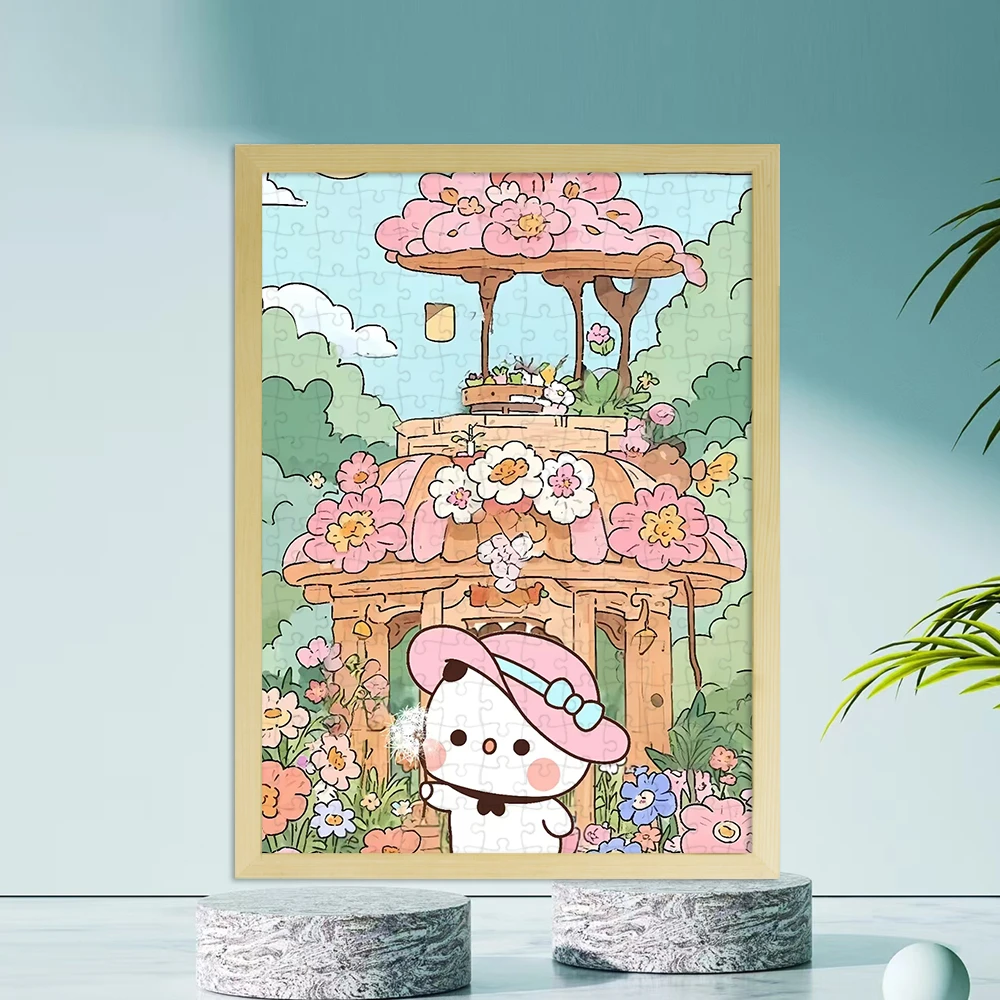 一二布布木质拼图70/120/200/300/500片卡通可爱儿童益智玩具礼物