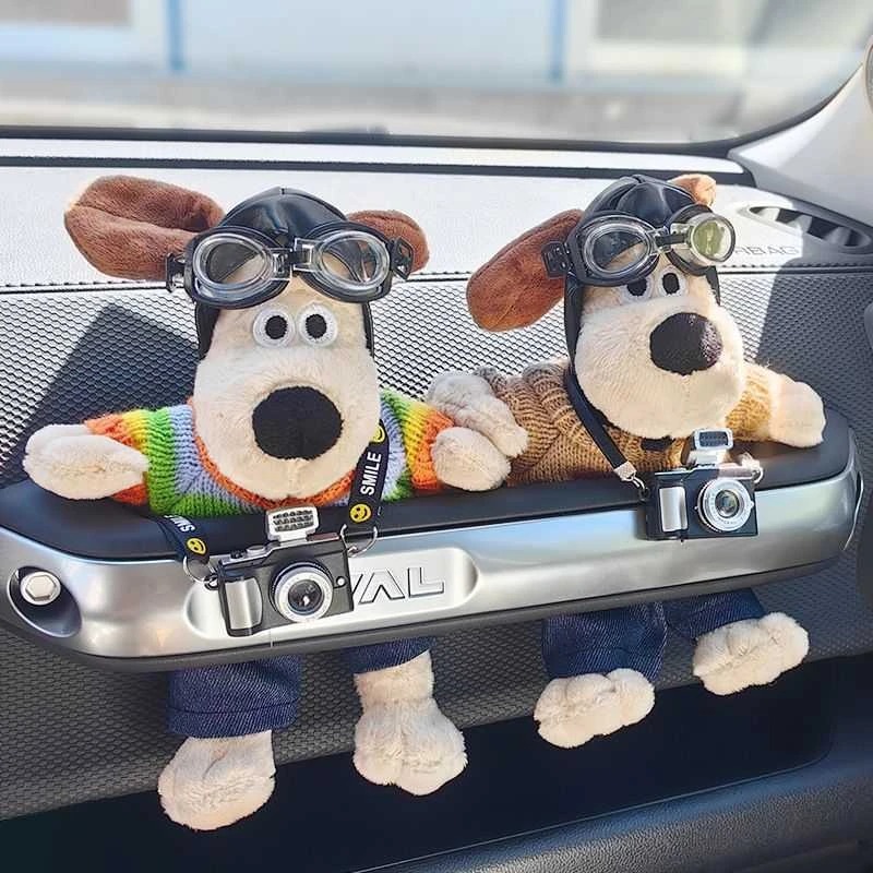 掌门狗车载摆件公仔坦克300哈佛哈弗大狗副驾驶扶手玩偶饰品 jjb