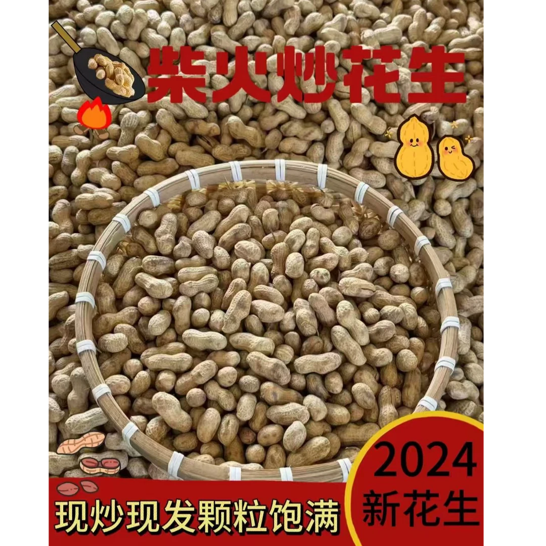 2024年新东北小珍珠花生纯手工柴火炒制颗粒饱满酥香脆现炒现发