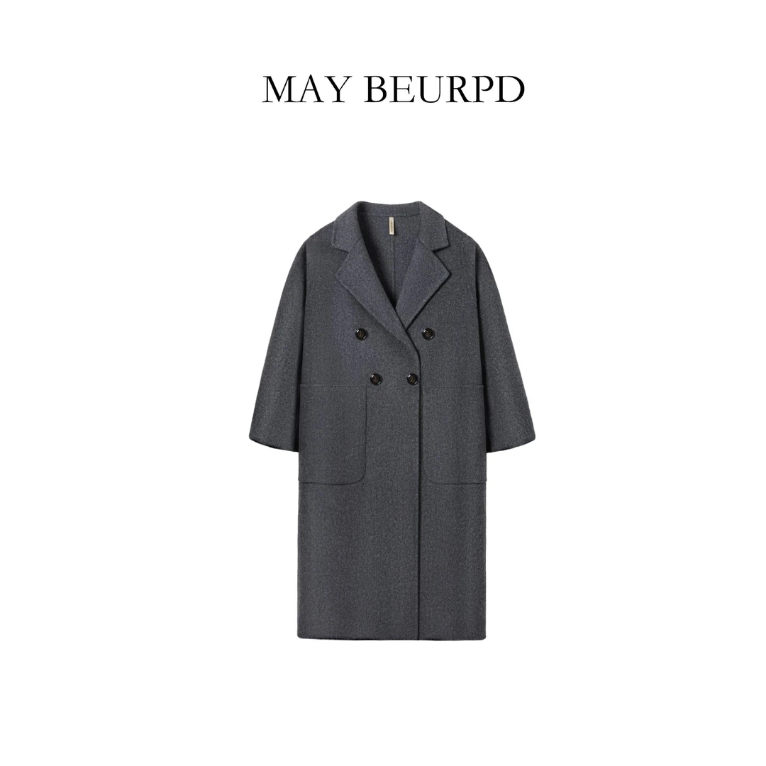 303号辣辣2024新款破价福利秋冬羊毛双面呢大衣