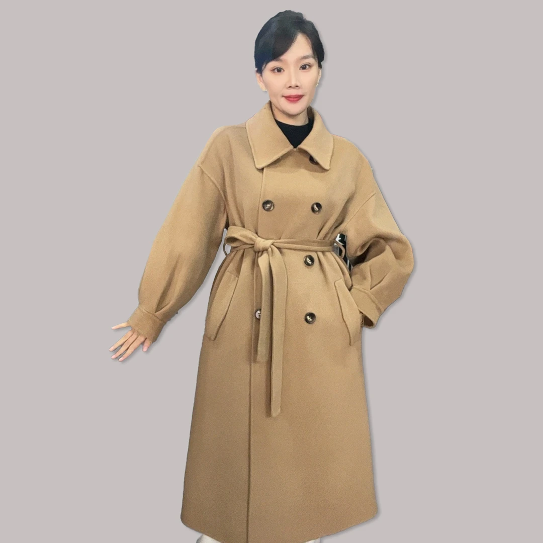 【品牌轻奢定制100%初剪胎羊毛】 2024新款秋冬破价福利6611灯笼袖