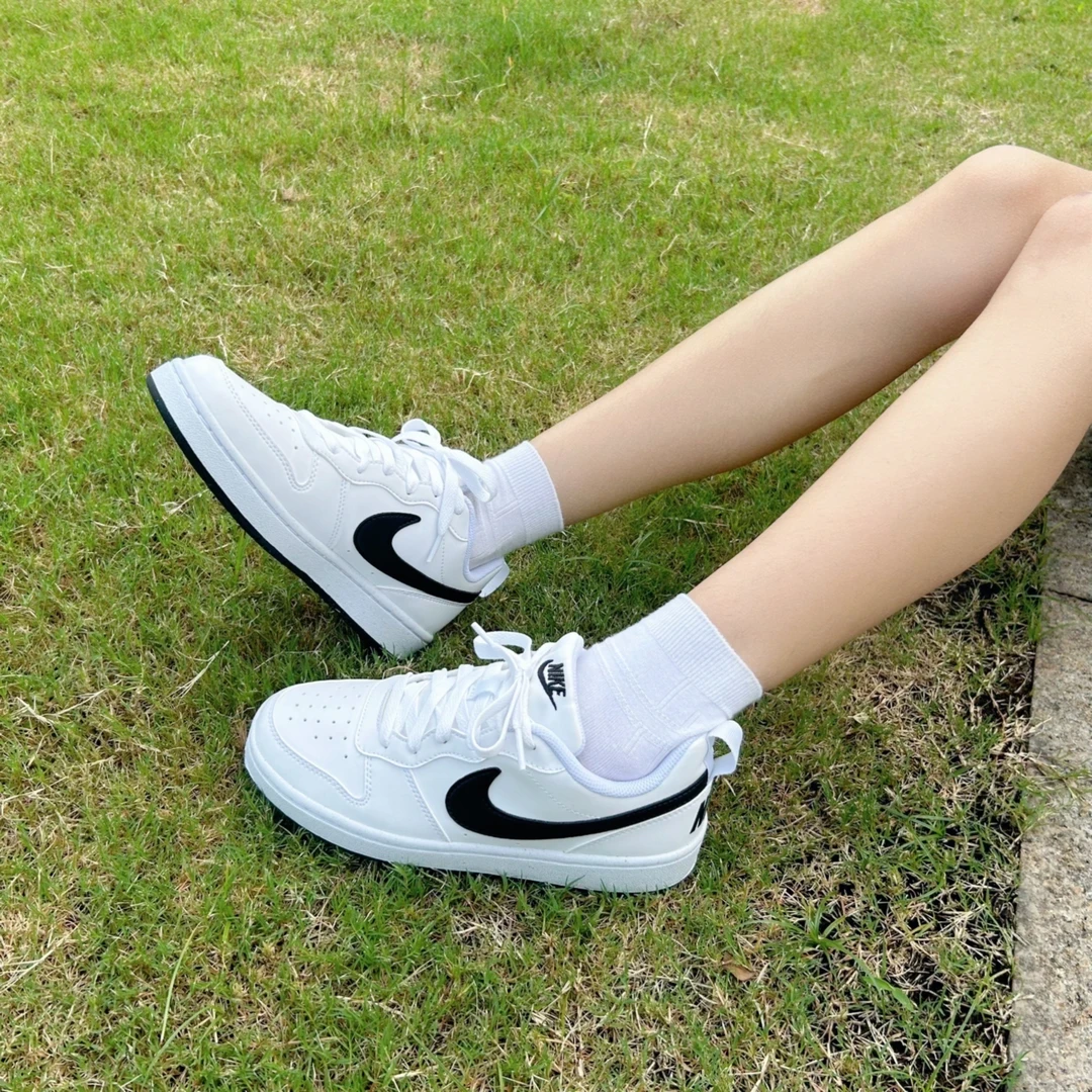 Nike/耐克Court Borough官方正品低帮板鞋GS女鞋 白色 DV5456-104