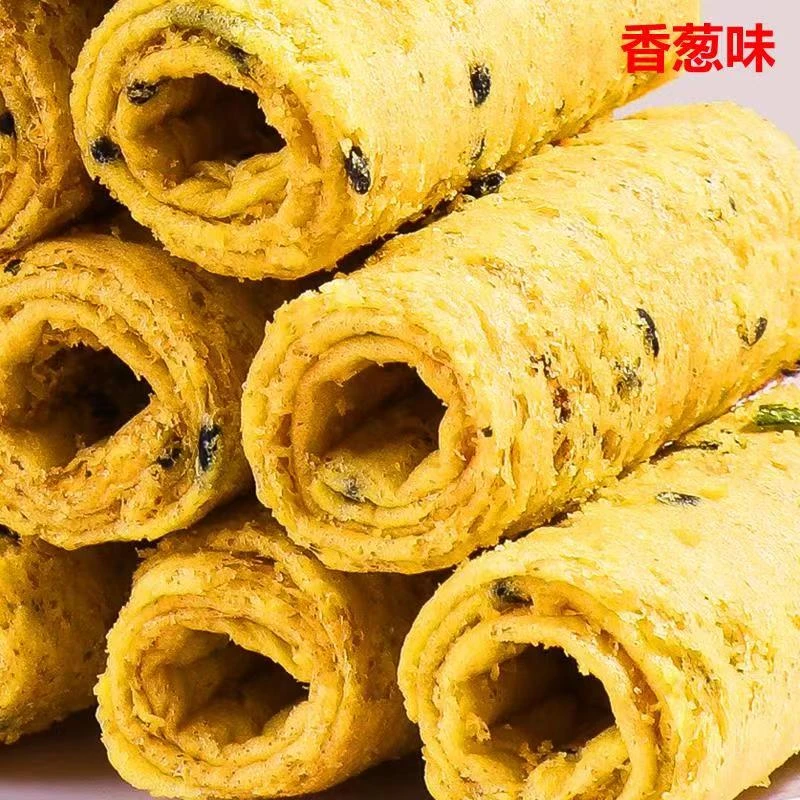 益树李咸蛋黄味蛋卷仔鸡蛋卷广东手信澳门特产糕点心酥饼拉丝奶酥