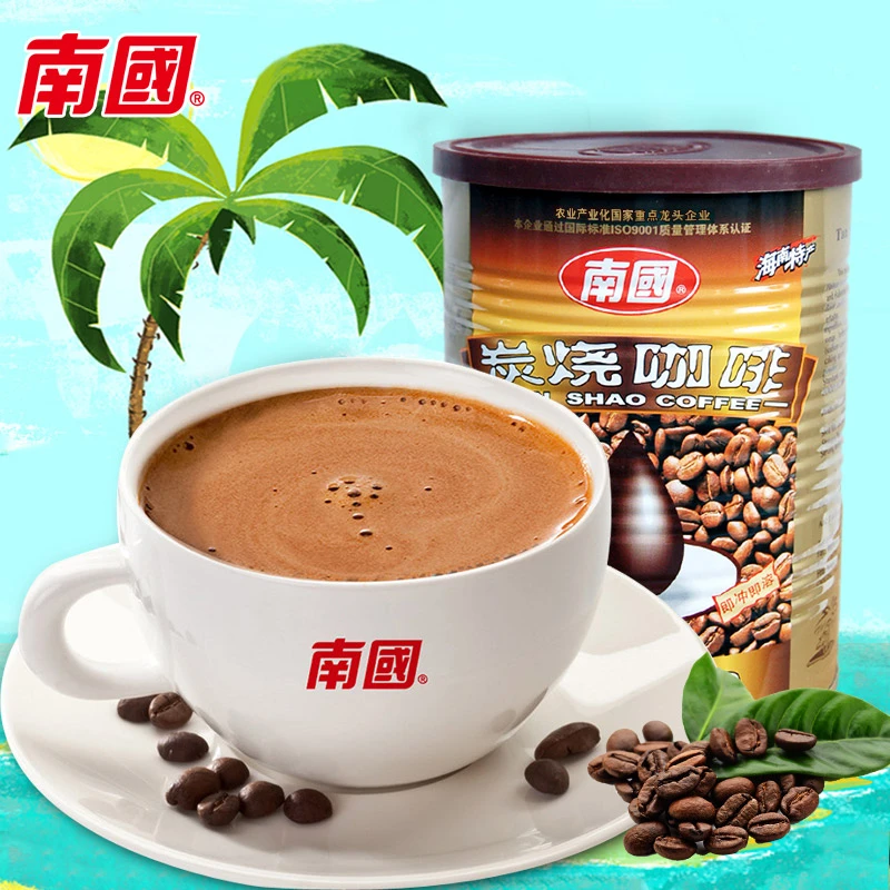 南国炭烧咖啡450g 海南特产 三合一速溶咖啡粉冲饮醇香