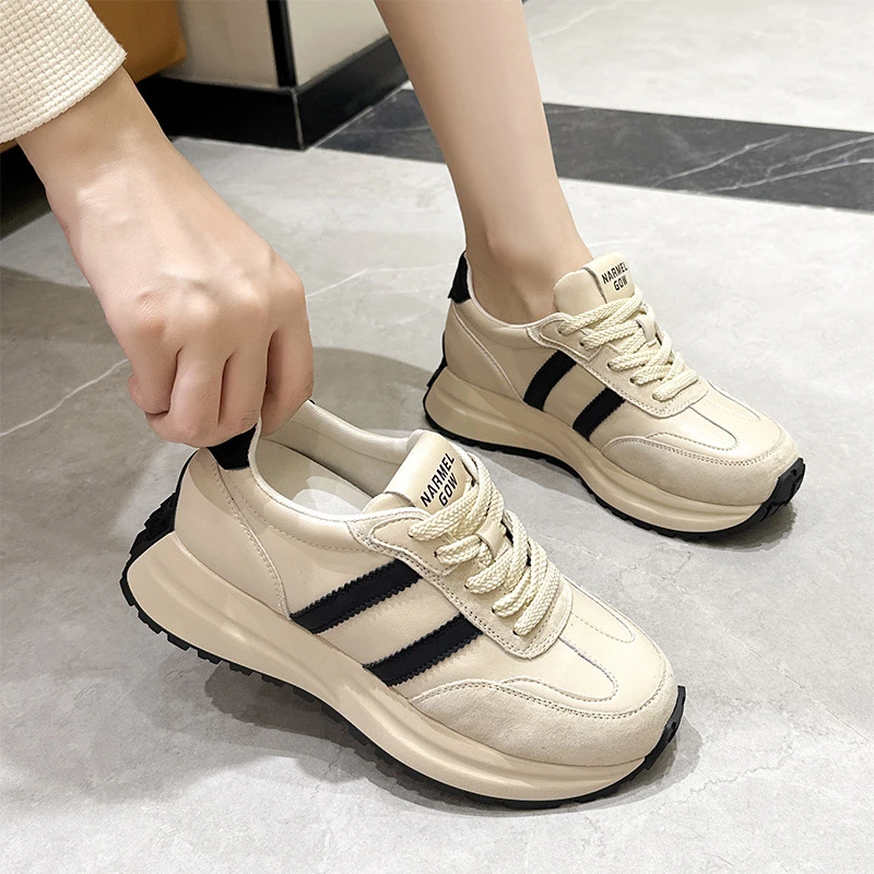 小码阿甘鞋31-34最新款真皮百搭时尚学生厚底运动休闲鞋软底板鞋