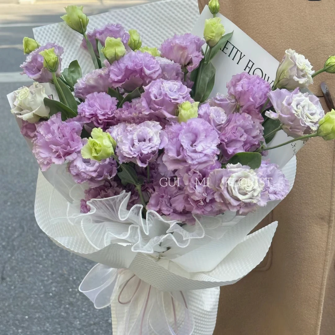 【小花农】波浪浅紫洋桔梗  顺丰冷链包邮 昆明基地直发优质鲜花
