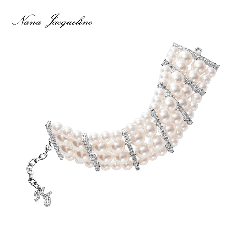 铜合金手链 NanaJacqueline珠光夜宴四层手链