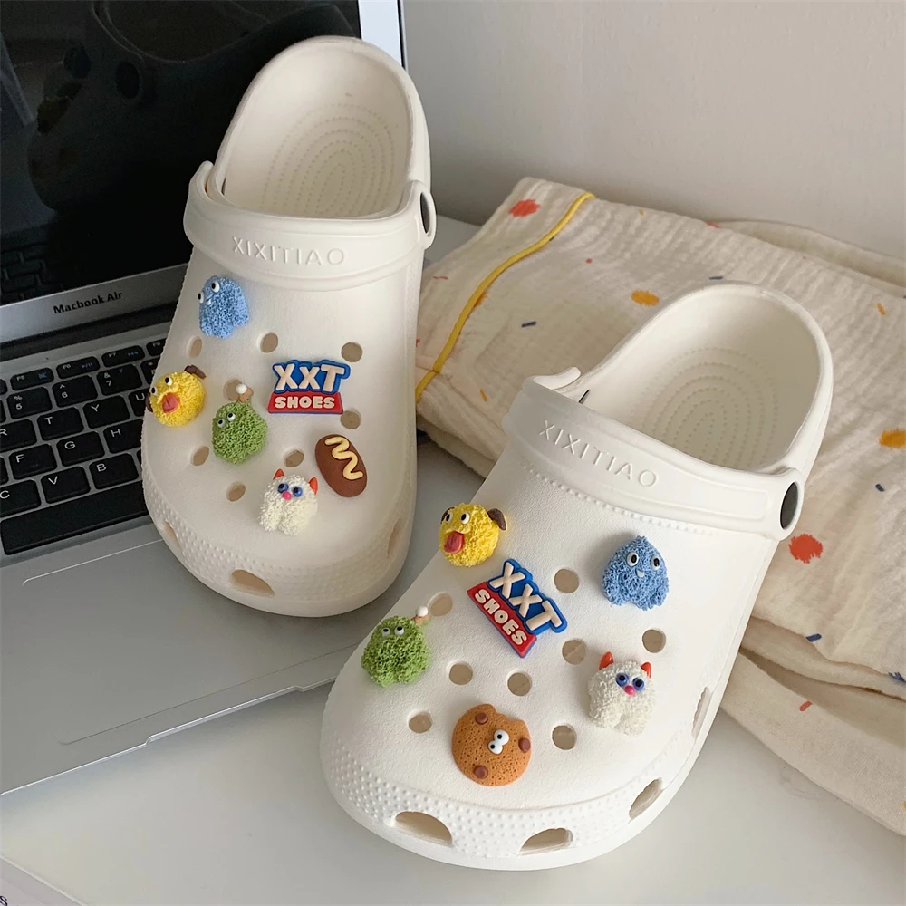 细细条 ins搞怪网红日系洞洞鞋女夏季软底百搭亲子度假风男士拖鞋